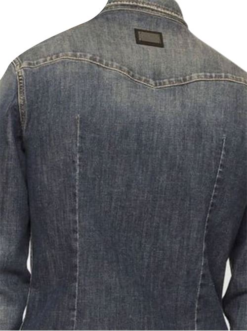 Grey stretch-cotton denim shirt Dolce & Gabbana | G5JC8DG8GW9S9001